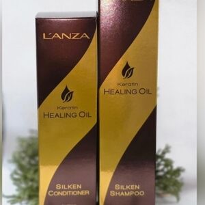 L'ANZA Healing Oil Silken Conditioner 8.5oz & Shampoo 10.1oz NEW IN BOX